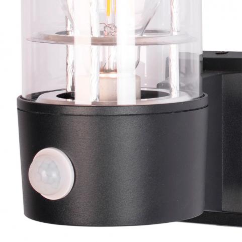 Настенный уличный светильник Arte Lamp Tokyo с датчиком движения A5316AL-1BK