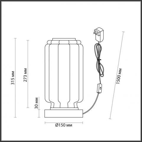 Настольный светильник Odeon Light Jam 5409/10TL
