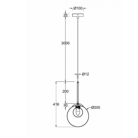 Подвесной светильник Maytoni Basic form MOD521PL-01G3