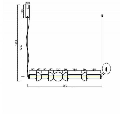 Подвесной светильник Maytoni Cosmo MOD210PL-L39B3K