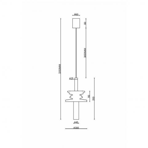 Подвесной светильник Maytoni Sound Wave MOD255PL-01B2