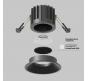 Точечный светильник Maytoni Technical Downlight 3000K Round DL058-12W3K-B